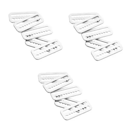 Produktbild: YARNOW 3 Sätze Japanische Schnalle Aus Edelstahl Tauchen Zubehör Tauchzubehör Gewichtsgürtelschnalle Tauchschiebeschnalle Bleigurthalter Tauchgürtel Rostfreier Stahl Silver 5 Stück * 3