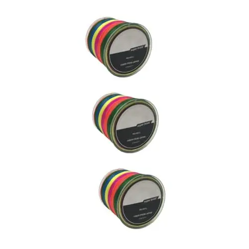 Produktbild: YARNOW 3 Stück 100 8 Stränge Geflochtene Angelschnur 05 Mm Durchmesser Angelschnur Angelschnur Hochleistungs Angelschnur