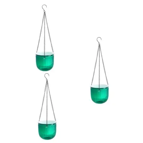 Produktbild: YARNOW 3 Stück Hängende Blumentöpfe Für Zimmerpflanzen Hängekörbe Mit Outdoor-Pflanzgefäß Hängepflanzen Zimmerpflanzen Große Blumentöpfe Selbstbewässernde Blumenampeln Für