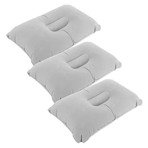 Produktbild: YARNOW 3 Stück Outdoor Camping Kissen Outdoor Zubehör Quadratisches Kissen Aufblasbares Haushaltskissen Reisekissen Ergonomisches Aufblasbares Kissen Zartes Flugzeugkissen