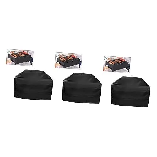 Produktbild: YARNOW 3st Außenabdeckung Gasgrill Pelletgrillabdeckung Grillabdeckung Rund Abdeckung Für Grillbrenner Outdoor-Grill-Regenschutz Camping Klimaabdeckung Wasserdicht Reisen