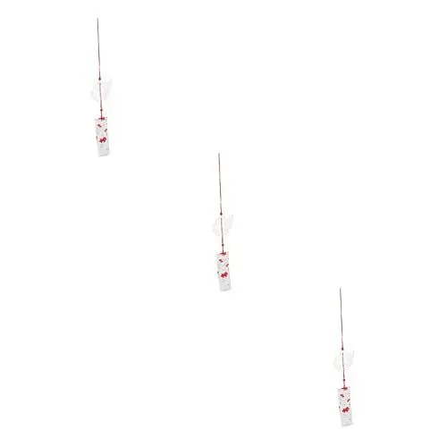 Produktbild: YARNOW 3st -windspiele Aus Glas Windspiel Für Garten Balkon Glas Windglocken Fengshui-Glocke Japanisches Glockenspiel Japanisches Fensterglockenspiel Feng-Shui-Uhr Kind Gedenken