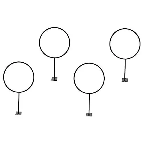 Produktbild: YARNOW 4 Sätze Kugelhalterung Volleyball-Aufbewahrungsregal Wandregal Ausstellungsregale Lagerregal Halter für Korbbälle Basketballbügel aus Eisen gewöhnliche Ausstellungsstand Fußball