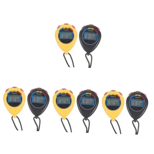 Produktbild: YARNOW 4 Sätze Leichtathletik-stoppuhr-Timer Manuelle Zeitschaltuhr Chronometer Sports Watch Sanduhr Große Digitaluhr Stoppuhr Anzeigen Trainingstimer Für Das Training Abs 2 Stück * 4