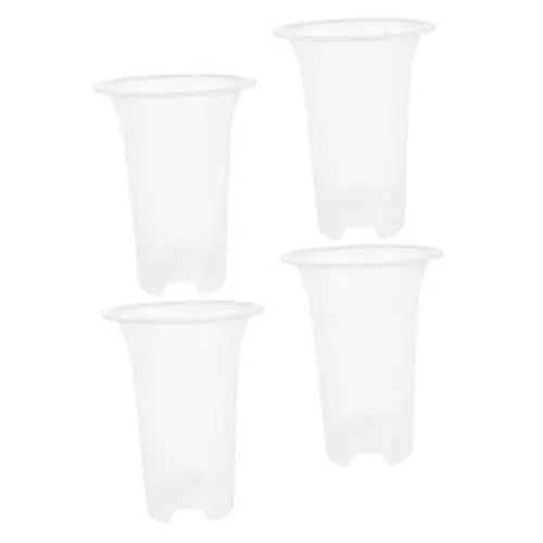 Produktbild: YARNOW Wurzelkontrollierte Orchideentöpfe 4er-Pack Kunststoff-blumentöpfe Drainagelöcher Für Den Garten