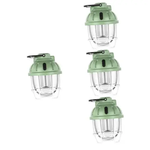 Produktbild: YARNOW 4 Stück Lagerfeuer Wildes Campinglicht Wilde Campinglampe Campinglampen Wiederaufladbar Kostenpflichtiges Campinglicht Campingzelt Licht Zeltzubehör Aluminiumlegierung Draussen