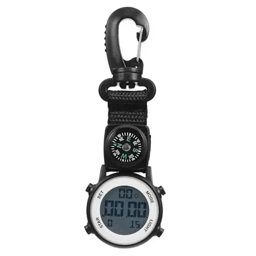 Produktbild: YARNOW 4 Stück Elektronische Uhr Zum Klettern Klein Für Herren Outdoor Digitale Clip-Uhr Wander-Clip Digitale Uhr Taschenuhr Zum Aufhängen Herren-Gürtelclip-Uhr Clip-On-Uhren
