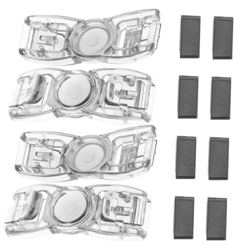 Produktbild: YARNOW 4 Stück Zubehör Für Schwimmbrillen Brillenschloss Schwimmbrillen- Schwimmbrillen-einsteller Brillenversteller Brillenanschluss Schwimmbrillenverschluss Black Plastik