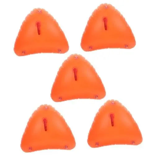 Produktbild: YARNOW 5st Schwimmbeutel Mit Langer Schleife Aufblasbarer Notfall-schwimmsack Gut Sichtbare Tasche Austauschbarer Schwimmbeutel Kajak-Heck-schwimmtaschen Eisangeltasche PVC