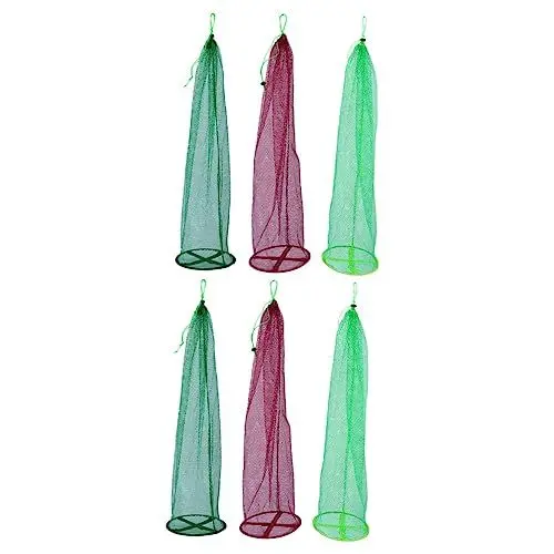 Produktbild: YARNOW 6 STK Bündel Netz Tasche Angel ausrüstung Angler ausrüstung Forellenbarschnetz faltbares Fischernetz Wurfnetze zum Angeln Fischnetz Tauchen Fischernetz Fischschutznetz Strahlport