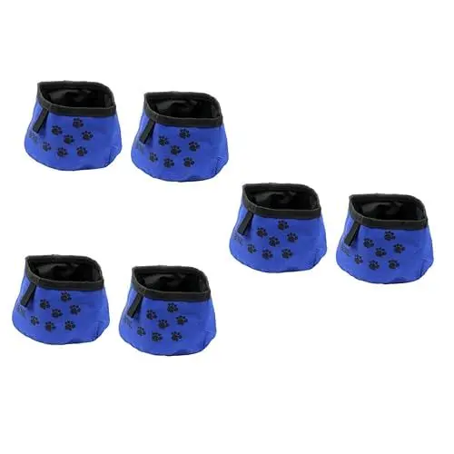 Produktbild: YARNOW 6 STK Futternapf Für Haustiere Faltbarer Hundenapf Haustiernapf Haustierzubehör Wassernapf Für Haustiere Faltbare Schüssel Blue