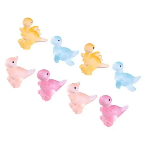 Produktbild: YARNOW 8 Stücke Glow-in-The-Dark Mini Dinosaurier Spielzeug Set für Jungen und Mädchen Dinosaurier Geburtstag