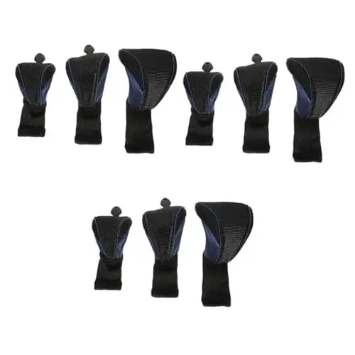 Produktbild: YARNOW 9 STK Golf-Putter-Abdeckung Schlägerschutzkopf Klingen-Putter-Abdeckung Kopf Ärmel Golfschlägerabdeckung Golfschläger Schlägerhaube Stoffüberzüge für Golfqueues 3 Holzkopfbedeckung