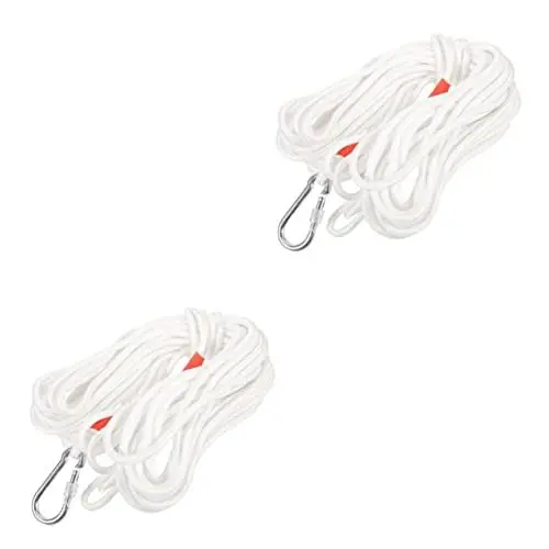 Produktbild: YARNOW Baumkletterseil 2 Sätze Lebenslinie draussen Outdoor-Kletterseil Klettergurt für das Fitnessstudio Downhill-Seil Stahldraht Rettungsseil Seilklemme Sicherheitsseil Metall