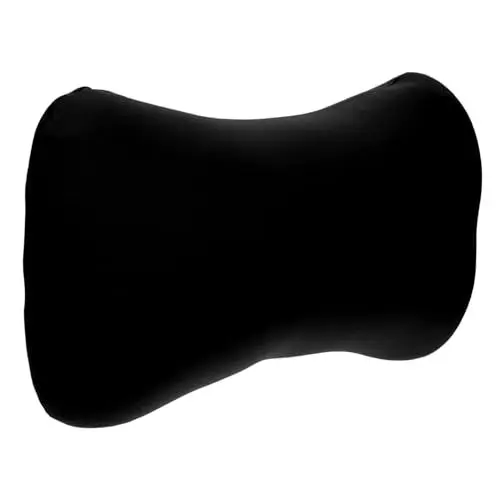 Produktbild: YARNOW Camping Kissen Halskissen Schlafstützkissen Chiropraktik- Nackenkissen Knochenkopfstützen Kissen Büro- Ruhekissen Hundekissen Tragbar Polyester-Spandex Reisen Schaumpartikel