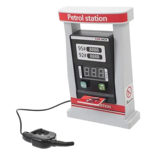 Produktbild: YARNOW DIY Modell Gas Station Realistische Simulation für Material mit Digitalem Display und Selbstbedienbarem Fördert Mathematische Fähigkeiten und Kreatives