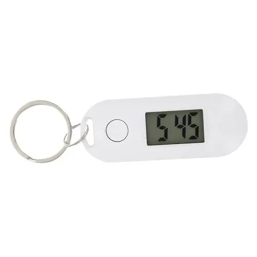 Produktbild: YARNOW Schlüsselanhänger-uhr Elektronisch Schlüsselanhänger-uhr Digital Zum Anklipsen Für Schlüsselband Digitaluhr Für Prüfungen Studenten Schlüsselanhänger Uhr Weiß