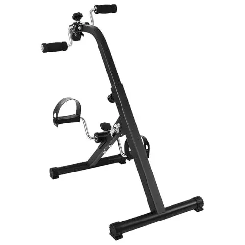 Produktbild: YARNOW Faltbares Heimtrainer Geräuscharmes Indoor-Fahrrad Fitnessfahrrad Mit Digitalanzeige Stationäre Fahrräder Für Zu Hause Für Senioren