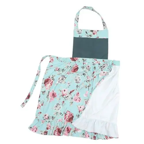 Produktbild: YARNOW Gartenschürze für Damen Servierschürze ärmellose grillschürze Grillschürzen gärtnerschürze werkzeugschürze Tasche Blumen Gartenwerkzeuge schürze anzug Mann Schürzengürtel Polyester