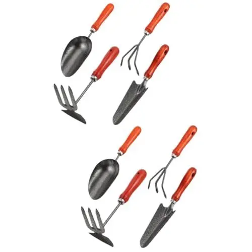 Produktbild: YARNOW Gartenwerkzeuge 2 Sätze Gartengeräte Pflanzmaschine Gartenwerkzeug Bonsai-Werkzeuge Garten-pflanzrechen Unkrautjäter Zum Jäten Kleine Handgabel Gartenkelle Schaufel Eisen Malen