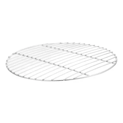 Produktbild: YARNOW Grillgitter für Bbq Runder Grillrost Barbecue-drahtgeflecht Praktisches Grillgitter Bbq-grillmatte Bbq-grillmatte für Geflügel Fisch Gemüse 26 Cm Doppelstange