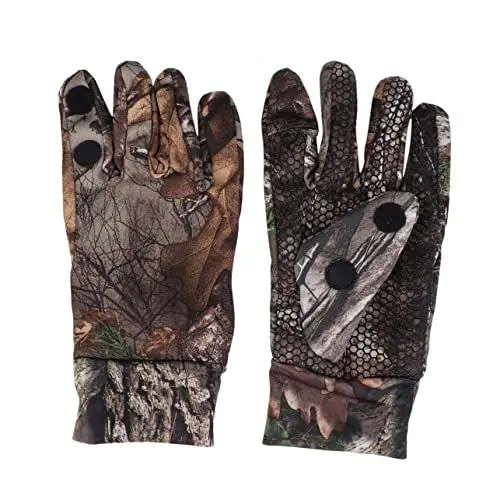 Produktbild: YARNOW Fingerlose Handschuhe Zum Radfahren Schnittfeste Schutzhandschuhe Mit Silikon Angelhandschuhe Für Männer Und Frauen