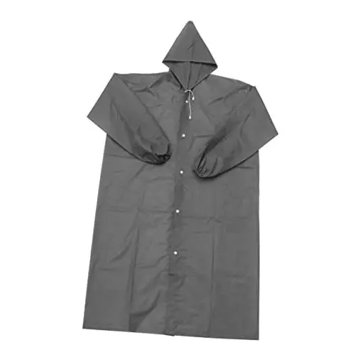 Produktbild: YARNOW Herren Regenponcho durchsichtiger Regenponcho Regenponchos für Erwachsene Regenjacke Regenmantel für Erwachsene mit Kapuze tragbarer Regenmantel gefrostet Männer und Frauen