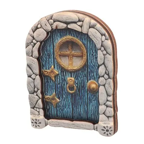 Produktbild: YARNOW Hölzern Dekor Kinder Mystisch Puppenhaus Zimmer Handwerk DIY Kofferraum Puppe Ornament Gärten Baum Skulptur Dekoration Elf Außentür Hof Kreativ Für Gartentüren