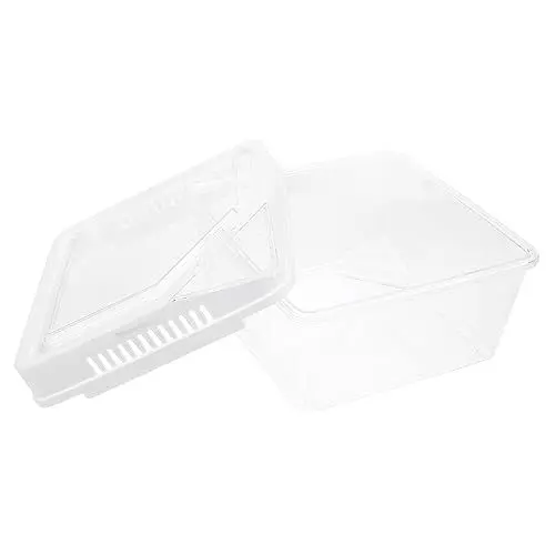 Produktbild: YARNOW Reptilien-praktischer Haustier-zuchtkäfig Reptilien-fütterungsbox Belüfteter Feuchtigkeitsbeständiger
