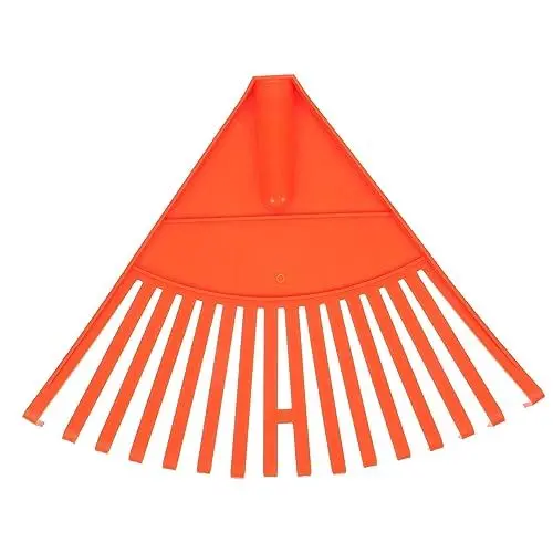 Produktbild: YARNOW Laubharke Für Den Garten Rechen Mit Stiel Landschaftsrechenkopf Gartenrechenkopf Seeschneider Laubrechen Für Rasenflächen, Schwere Ausführung Beetrechenkopf Nylon Kollektor Blätter