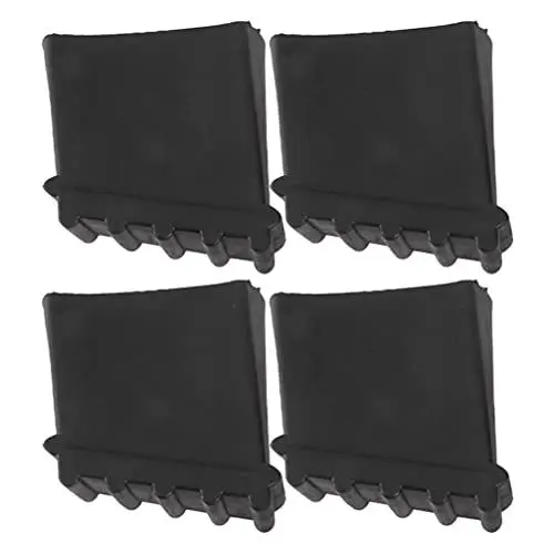 Produktbild: YARNOW Leiter Schutzkappen Gummi Leiterfüße Leiterkappen 4 Stücke Fußkappen Leiterschuhe Möbelsocken rutschfeste Füße für Aluleiter Malerleiter Ersatzteile