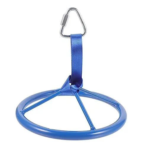 Produktbild: YARNOW Ninja Rad Klimmzuggurte Runder Schaukelsitz Turnstange Strapazierfähig Für Hängende Turnringe Fitnessstudio Training Slackline Indoor Schaukel Hantelständer