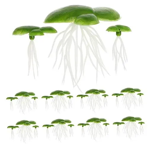 Produktbild: YARNOW Ornament 4 Packungen künstliche Wasserlinsenpflanze kunstpflanze künstliche Schwimmpflanzen Aquariumpflanzen künstliche Pflanzen Entengrütze-Ornament aus Anlage Moos