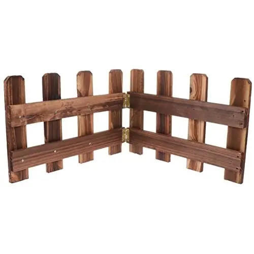 Produktbild: YARNOW Outdoor-Laufstall Dekorativer Pfahlzaun Blumenbeete Außentürdekoration Außenzäune Lattenzaunplatten Balkonzaun Temporärer Zaun Gartenzubehör Holzschutzmittel