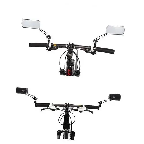 Produktbild: YARNOW Paar Fahrradspiegel Fahrradrückspiegel Rückseite Fahrradseitenspiegel Fahrradreflektoren Lenker Rückspiegel Fahrrad-Augenspiegel goldene Golfbälle Fahrrad-Rückspiegel Lenkerspiegel