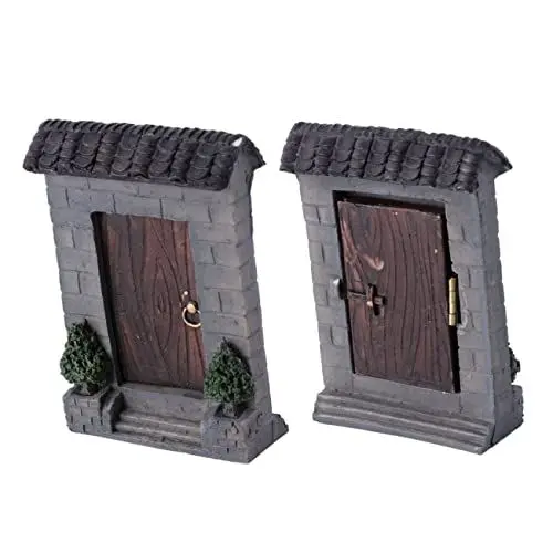 Produktbild: YARNOW Miniatur-türschmuck-Set Realistische Simulation Einer Terrassentür-Miniatur Für Kreatives