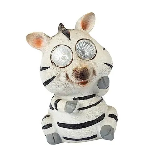 Produktbild: YARNOW Solar Zebra Statue Gartenlampe Kreative Landschaftsbeleuchtung Für Garten Dekoration Energiesparend Aus Hochwertigem Resin Für Außenbereich Und Terrasse