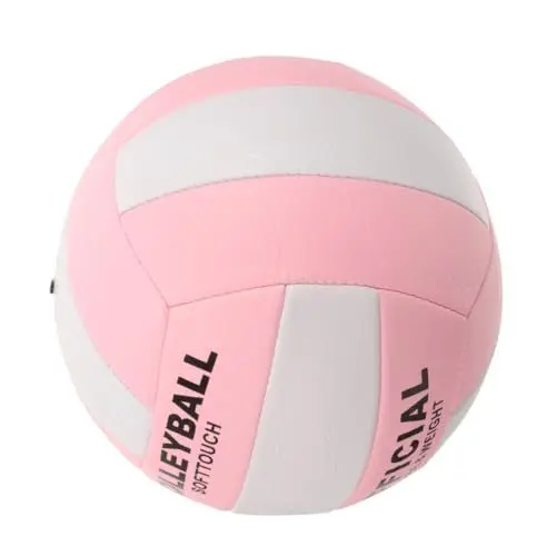 Produktbild: YARNOW Volleyball Ausbildung Ausrüstung Drinnen Üben Sport Übungstrainingsball Outdoor-spielball Weicher Trainingsball Strandball Wasserball Übungsball Rosa Pu