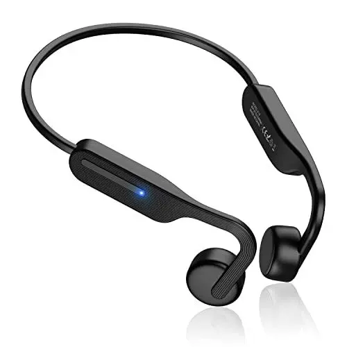 Produktbild: Yarrie 2024 Upgrade Knochenschall Kopfhörer, Bluetooth 5.0 Sportliche Drahtlose Kopfhörer, wasserdichte Schweißfeste Sport Bone Conduction Headphones für Laufen, Radfahren, Fitness