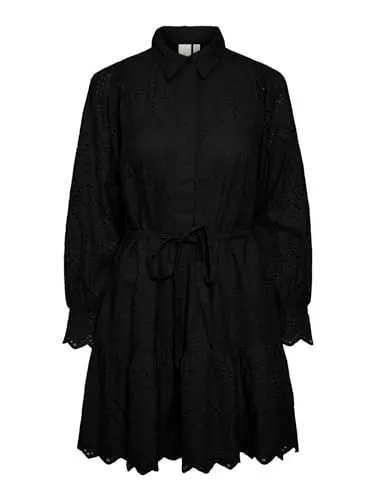 Produktbild: Y.A.S Damen YASHOLI LS Belt Dress S. NOOS Kleid, Black, Large