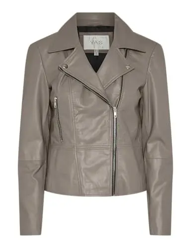 Produktbild: Y.a.s Damen Yassophie Leather Jacket Noos, Fungi, l