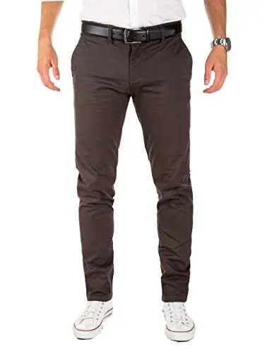 Produktbild: Yazubi Herren Chino Hose Dustin - Chinohose mit Gürtel, Grau (Iron Gate 193910), W30/L30