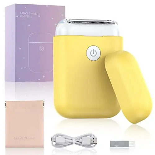 Produktbild: YBLNTEK weicher Gummibeschichtung Elektrisch Damenrasierer für Frauen, kabelloser Elektrischer Arme/Beine Rasierer Damen,Akku lady shaver, trockenrasierer epilator, silk Epilierer, IPX5 Wasserdicht