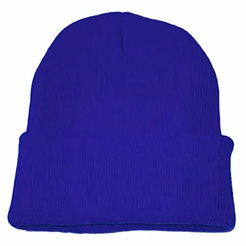 Produktbild: YCBMINGCAN Beanie Hochlantsch Damen & Herren strickt Weich Sportmütze für Herren und Damen Outdoor (Blue, One Size)