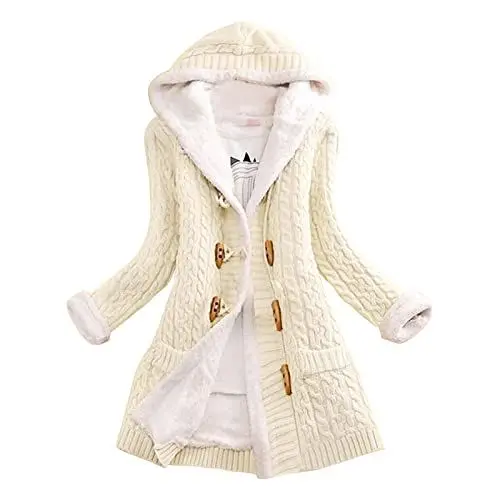 Produktbild: YCBMINGCAN Wintermantel Damen Lang Fleece Reversibel Winterjacke Steppmantel Wintermantel Damen Daunenjacke Damen Lang Damen Mantel Winter Lang Wintermantel Damen Lang Wolle