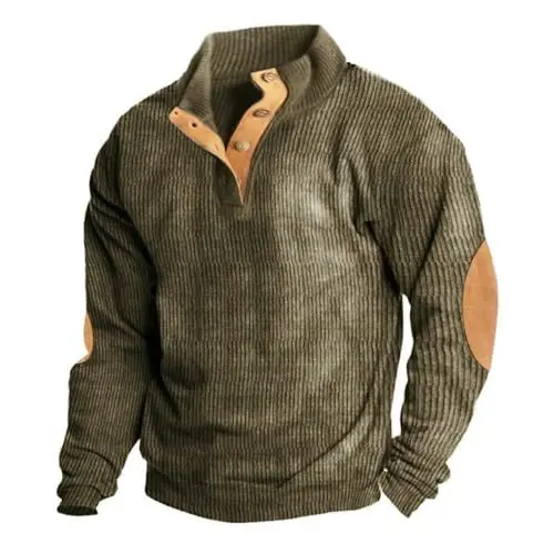 Produktbild: YCBMINGCAN weihnachten saleSweatjacke Herren Ohne Kapuze Sweatshirts Für Herren Pullover Ausschnitt Sweatshirt Herren Ohne Kapuze Langarm Winter Pullover Herren Warm Sweater Rollkragenpullover