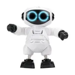 Produktbild: YCOO 88587 ROBO Beats by Silverlit, Tanzender Roboter, Ton-und Lichteffekten, berühre seinen Kopf und er beginnt zu tanzen, 18,5 cm, weiß, ab 3 Jahren