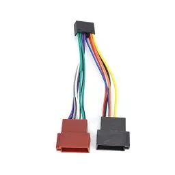 Produktbild: Yctze 16-poliger Autolautsprecher-Kabelbaum, ISO-Bus-Kabelbaum-Anschlussadapter, Kabelbaum-Stereo-Anschlusskit Passend für JVC 16Pin ISO-Stecker