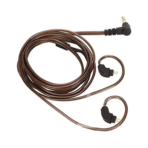 Produktbild: Yctze 2-poliger 0,78-mm-Stecker, Ohr-Upgrade-Kabel, Ersatzkabel für AS10, AS06, ZST, ZS3, mit 3,5-mm-Stecker, Kompatibel mit Weston 1964. Verbesserte Klangqualität und Funktionalität