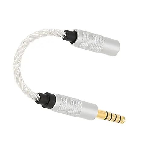 Produktbild: 4,4 Mm Symmetrisches auf 3,5 Mm Stereo-Kopfhörer-Adapterkabel – Vielseitiges Kabel Kompatibel mit NW-ZX300A, NW-WM1A, NW-WM1Z, HIFIMAN R2R2000 und Mehr